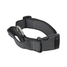   IDC Color&Gray 40 mm széles nyakörv fogóval és cserélhető felirattal, fekete