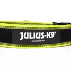 IDC Color&Gray 40 mm széles nyakörv fogóval és cserélhető felirattal, UV sárga