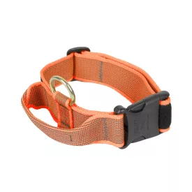   IDC Color&Gray 40 mm széles nyakörv fogóval és cserélhető felirattal, UV narancs