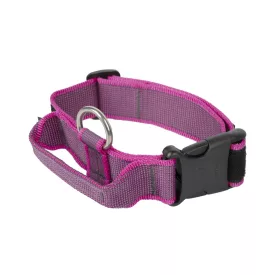   IDC Color&Gray 40 mm széles nyakörv fogóval és cserélhető felirattal, pink