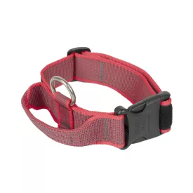   IDC Color&Gray 40 mm széles nyakörv fogóval és cserélhető felirattal, piros