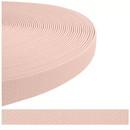 Hexa DryGrip vízálló póráz  - Pasztel Rózsaszín - 16 mm széles