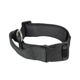   IDC Color&Gray 50 mm széles nyakörv fogóval és cserélhető felirattal, fekete