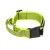 IDC Color&Gray 50 mm széles nyakörv fogóval és cserélhető felirattal, UV sárga