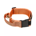 IDC Color&Gray 50 mm széles nyakörv fogóval és cserélhető felirattal, UV narancs