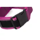 IDC Color&Gray 50 mm széles nyakörv fogóval és cserélhető felirattal, UV pink