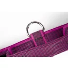 IDC Color&Gray 50 mm széles nyakörv fogóval és cserélhető felirattal, UV pink