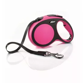   Flexi new comfort  "L" zsinóros automata póráz - pink, 5 méter