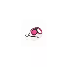   Flexi new comfort  "M" zsinóros automata póráz - pink, 5 méter