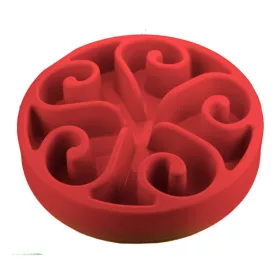   Eat Slow Live Longer – Lassú etetőtál a nyugodtabb, egészségesebb evésért, piros