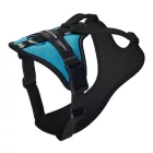 JK9 Longwalk Light kutyahám okoseszköz-tartó hámfelirattal, aquamarine, méret: M 