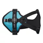 JK9 Longwalk Light kutyahám okoseszköz-tartó hámfelirattal, aquamarine, méret: M 