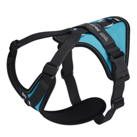   JK9 Longwalk Light kutyahám okoseszköz-tartó hámfelirattal, aquamarine, méret: S