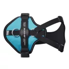 JK9 Longwalk Light kutyahám okoseszköz-tartó hámfelirattal, aquamarine, méret: S