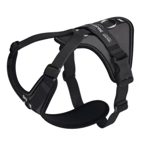   JK9 Longwalk Light kutyahám okoseszköz-tartó hámfelirattal, antracit, méret: S