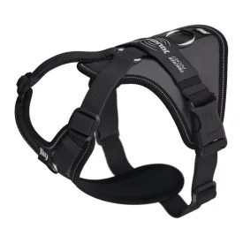   JK9 Longwalk Light kutyahám okoseszköz-tartó hámfelirattal, antracit szürke, méret: XS 