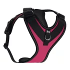 JK9 Longwalk Light kutyahám okoseszköz-tartó hámfelirattal, sötét pink, méret: L