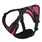 JK9 Longwalk Light kutyahám okoseszköz-tartó hámfelirattal, sötét pink, méret: M