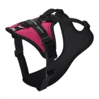 JK9 Longwalk Light kutyahám okoseszköz-tartó hámfelirattal, sötét pink, méret: M