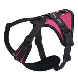   JK9 Longwalk Light kutyahám okoseszköz-tartó hámfelirattal, sötét pink, méret: S