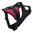 JK9 Longwalk Light kutyahám okoseszköz-tartó hámfelirattal, sötét pink, méret: S