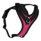 JK9 Longwalk Light kutyahám okoseszköz-tartó hámfelirattal, sötét pink, méret: S