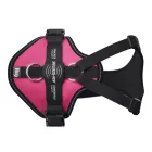 JK9 Longwalk Light kutyahám okoseszköz-tartó hámfelirattal, sötét pink, méret: S