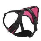 JK9 Longwalk Light kutyahám okoseszköz-tartó hámfelirattal, sötét pink, méret: XL