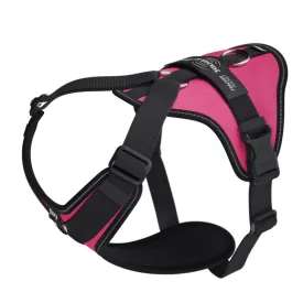   JK9 Longwalk Light kutyahám okoseszköz-tartó hámfelirattal, sötét pink, méret: XL