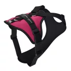 JK9 Longwalk Light kutyahám okoseszköz-tartó hámfelirattal, sötét pink, méret: XL