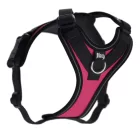 JK9 Longwalk Light kutyahám okoseszköz-tartó hámfelirattal, sötét pink, méret: XS