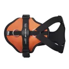 JK9 Longwalk Light kutyahám okoseszköz-tartó hámfelirattal, uv narancs, méret: L