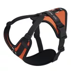 JK9 Longwalk Light kutyahám okoseszköz-tartó hámfelirattal, uv narancs, méret: M