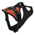 JK9 Longwalk Light kutyahám okoseszköz-tartó hámfelirattal, uv narancs, méret: S