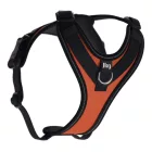 JK9 Longwalk Light kutyahám okoseszköz-tartó hámfelirattal, uv narancs, méret: S