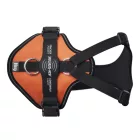 JK9 Longwalk Light kutyahám okoseszköz-tartó hámfelirattal, uv narancs, méret: S