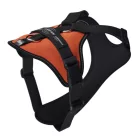 JK9 Longwalk Light kutyahám okoseszköz-tartó hámfelirattal, uv narancs, méret: XL