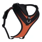 JK9 Longwalk Light kutyahám okoseszköz-tartó hámfelirattal, uv narancs, méret: XL