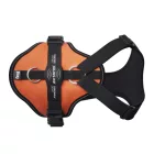 JK9 Longwalk Light kutyahám okoseszköz-tartó hámfelirattal, uv narancs, méret: XL