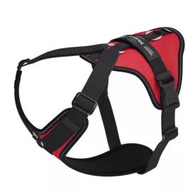   JK9 Longwalk Light kutyahám okoseszköz-tartó hámfelirattal, piros, méret: 2XL