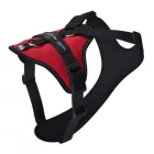 JK9 Longwalk Light kutyahám okoseszköz-tartó hámfelirattal, piros, méret: 2XL