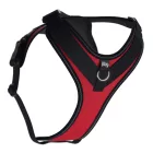 JK9 Longwalk Light kutyahám okoseszköz-tartó hámfelirattal, piros, méret: 2XL