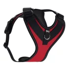 JK9 Longwalk Light kutyahám okoseszköz-tartó hámfelirattal, piros, méret: L