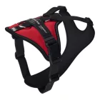 JK9 Longwalk Light kutyahám okoseszköz-tartó hámfelirattal, piros, méret: S 