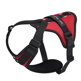   JK9 Longwalk Light kutyahám okoseszköz-tartó hámfelirattal, piros, méret: XL