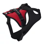 JK9 Longwalk Light kutyahám okoseszköz-tartó hámfelirattal, piros, méret: XL