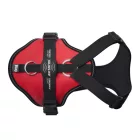 JK9 Longwalk Light kutyahám okoseszköz-tartó hámfelirattal, piros, méret: XL