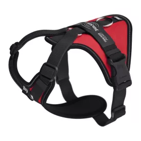   JK9 Longwalk Light kutyahám okoseszköz-tartó hámfelirattal, piros, méret: XS 