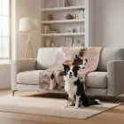 Szuperpuha birkaszőr hatású kutyás fotótakaró 150 x 200 cm 6 képpel